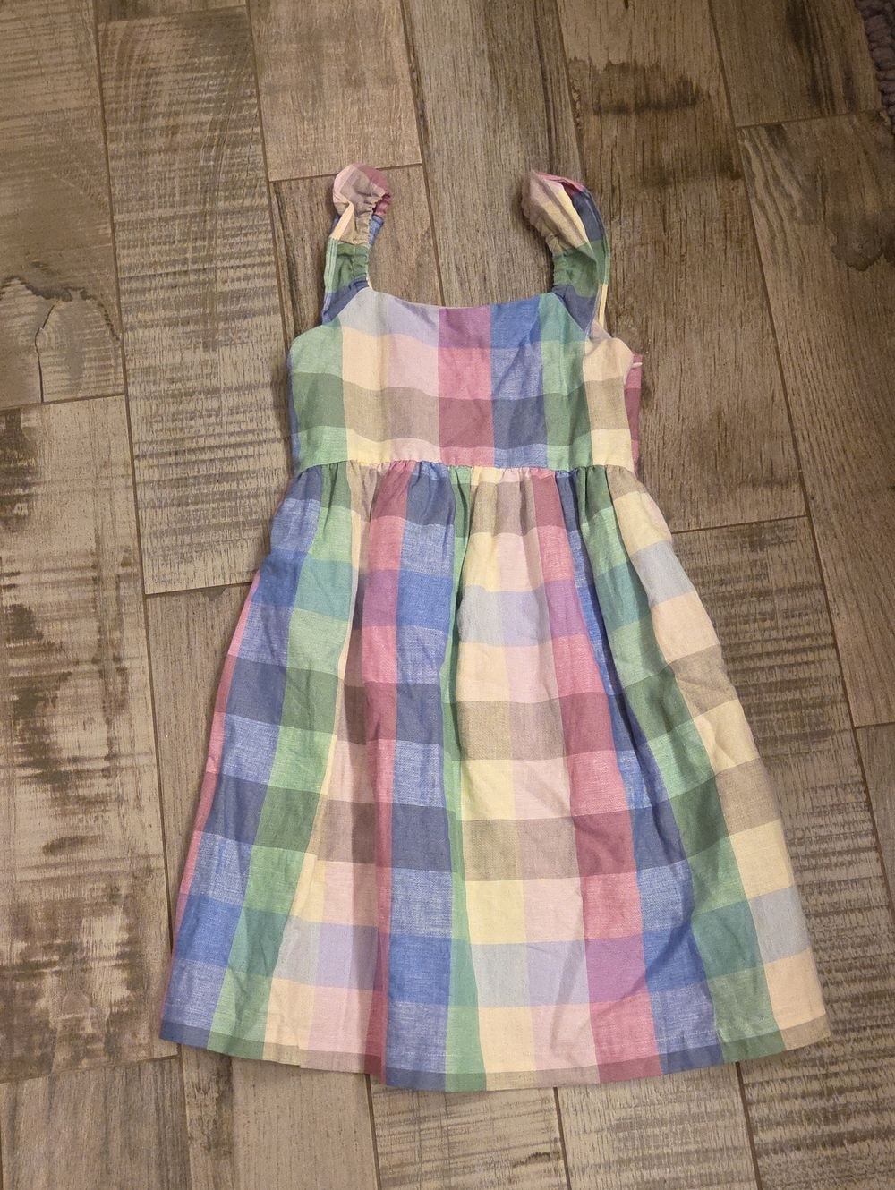 GAP Pastel Plaid Sundress in Pink, Blue, Green, Yellow